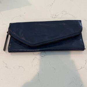 HOBO International Chic Midnight Blue Patent Leather Wristlet